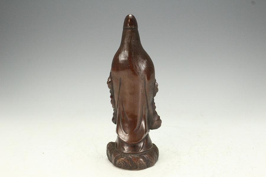 古備前 観音菩薩像 葡萄木敷き板(K-A645)