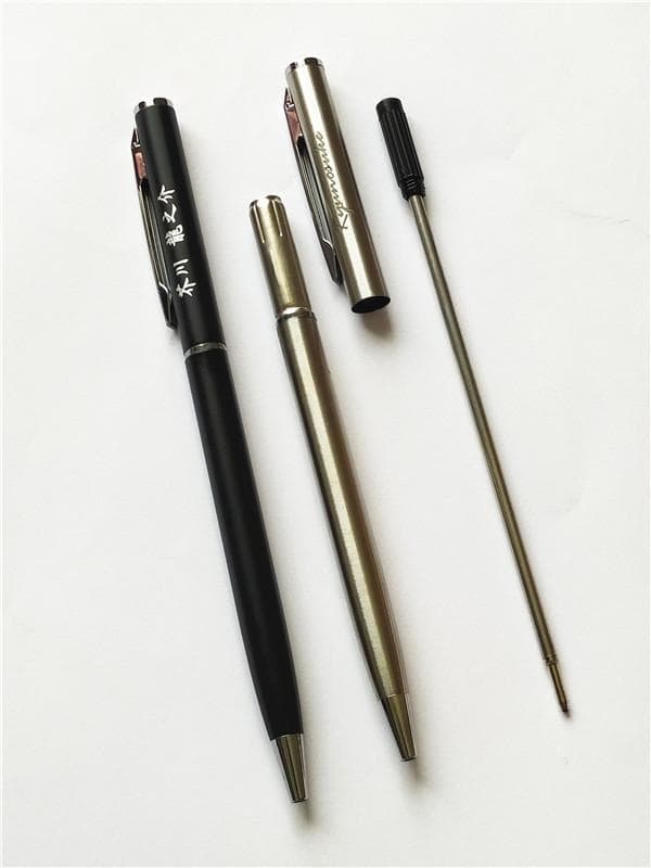 剣心様専用 ボールペン 黒インク 回転式 名入れ無料 2本セット 送料無料