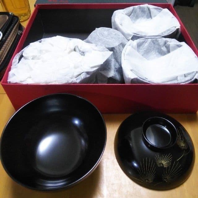 みわちやんさん 専用 桜井漆器 花ぬり 吸物椀 5個セット