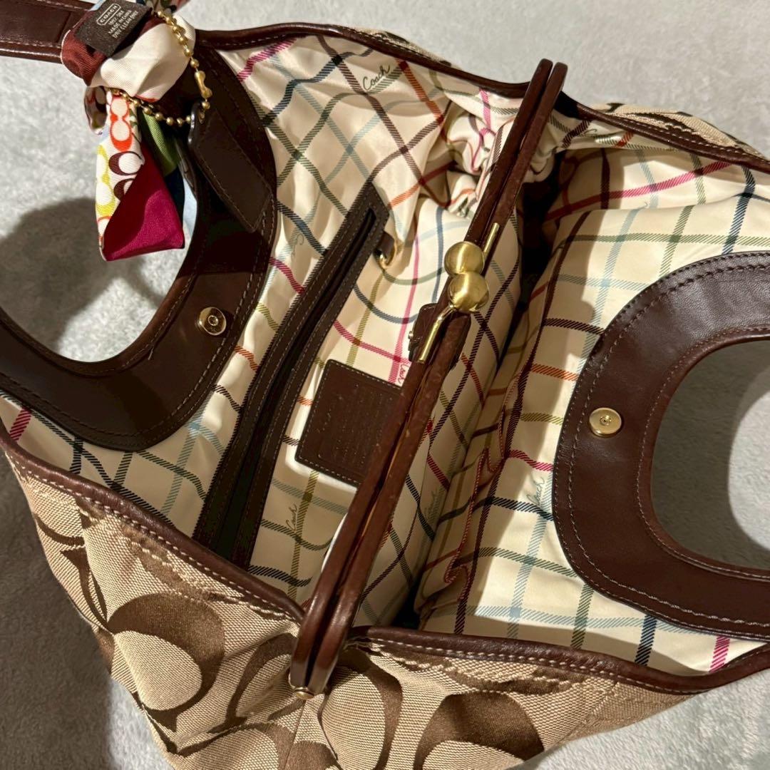 バッグ Coach Ergo Signature Handbag Kisslock