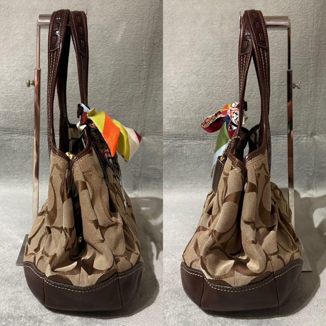 バッグ Coach Ergo Signature Handbag Kisslock