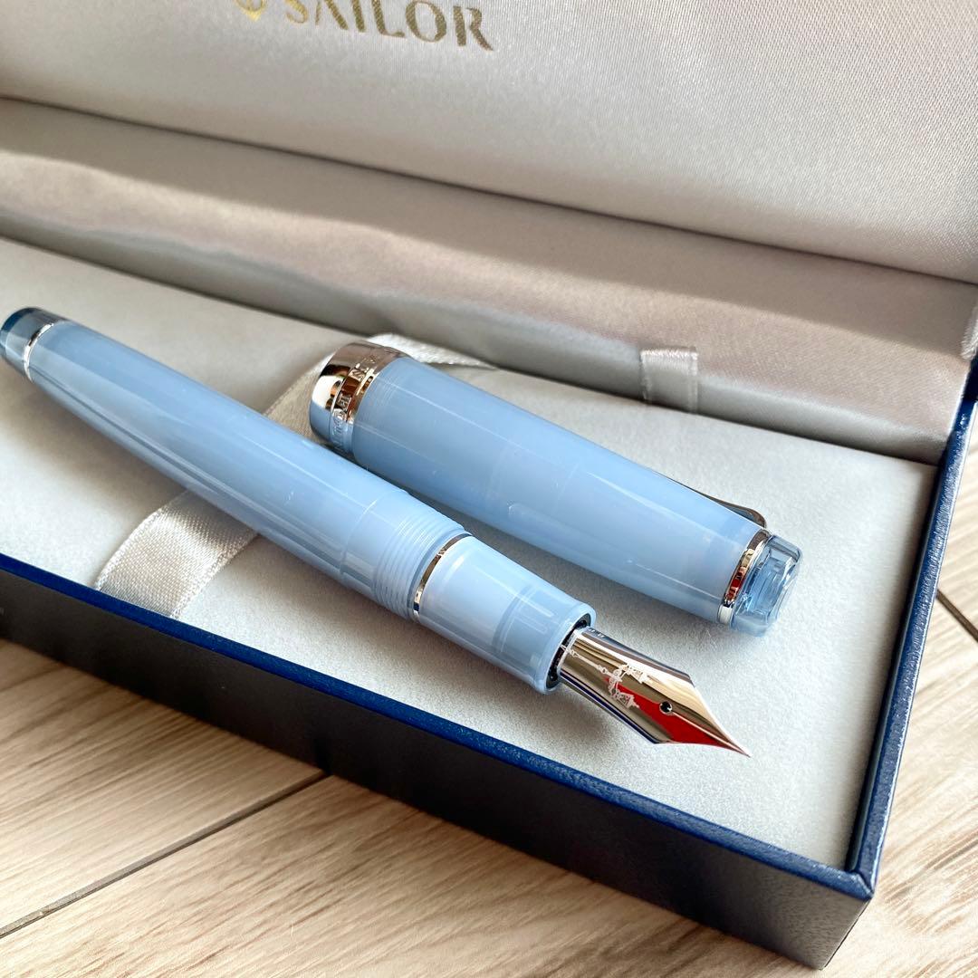 八文字屋 銀山スノーグレー 万年筆 セーラー万年筆 限定 八文字屋
