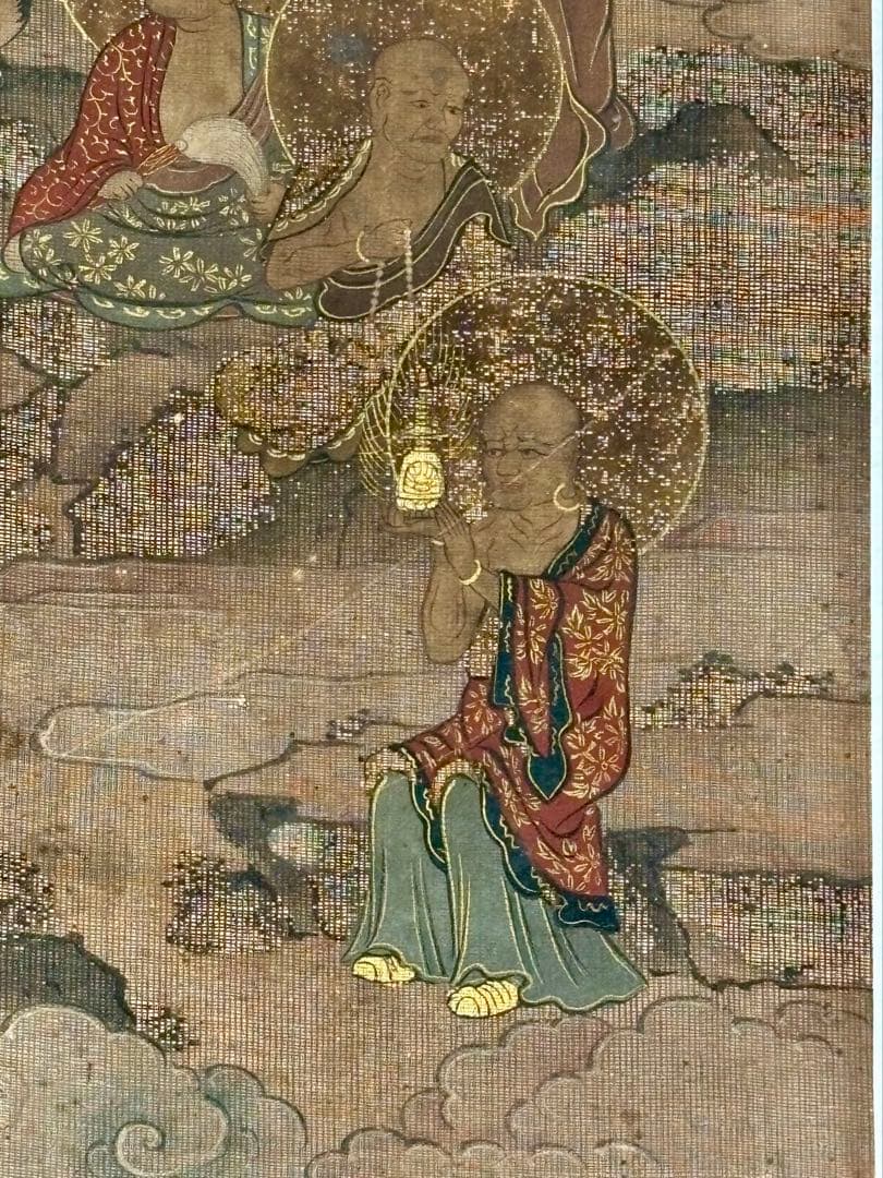 十六羅漢図」江戸時代筆 1枚|仏教美術 仏像 和本 古