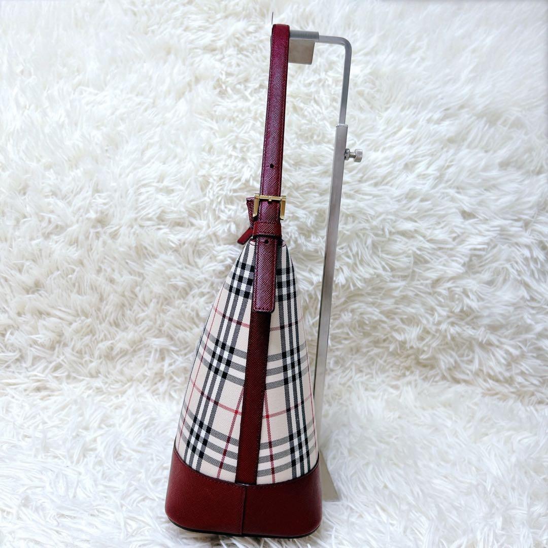 BURBERRY バーバリー ノバチェック キャンバス レザー ワンショルダー