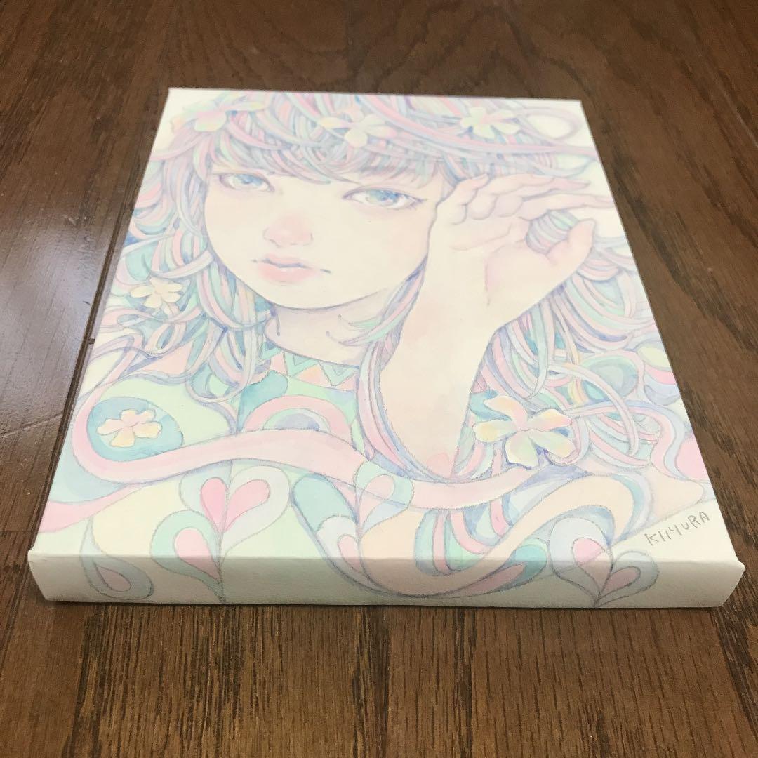 ☆木村智博「かすかな思い」木製パネル アクリルガッシュ 色鉛筆 鉛筆