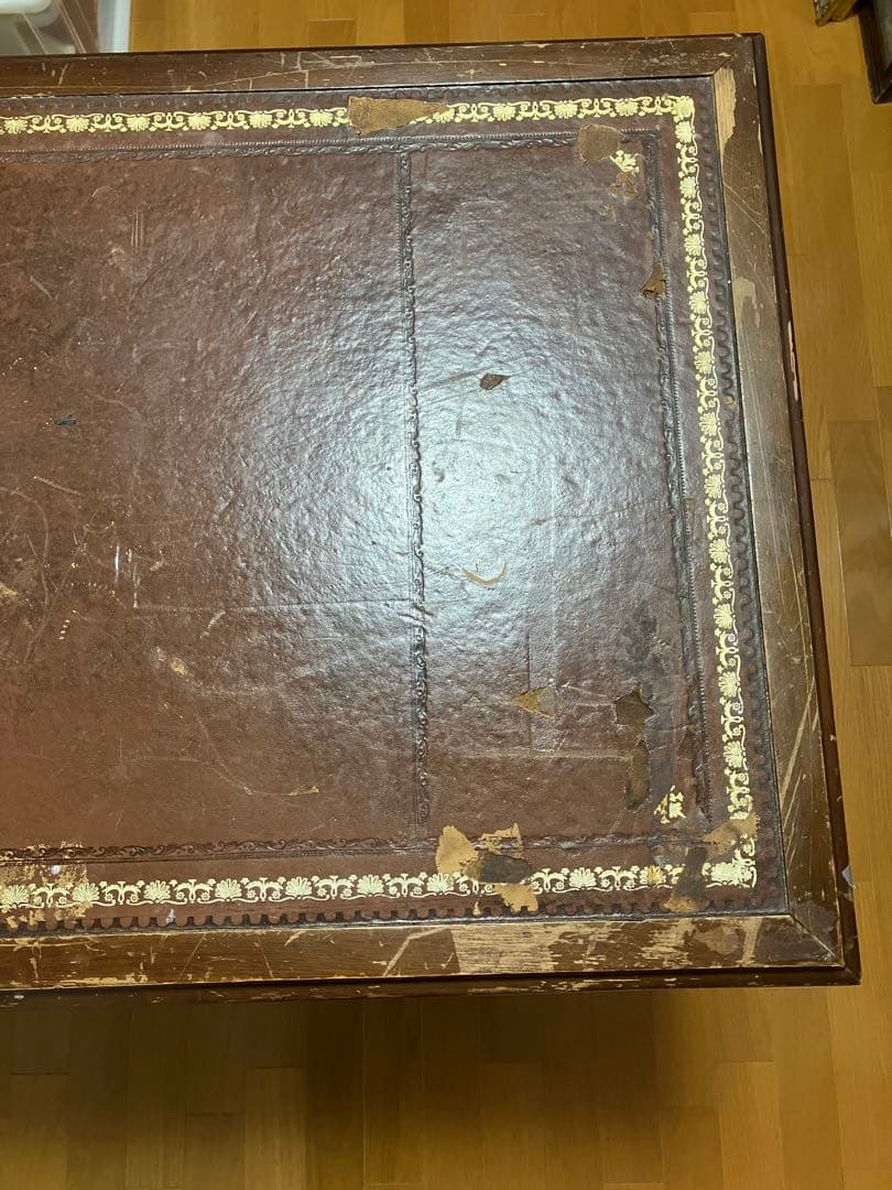 イギリス アンティーク 机 ディスク 直接受け取りのみ