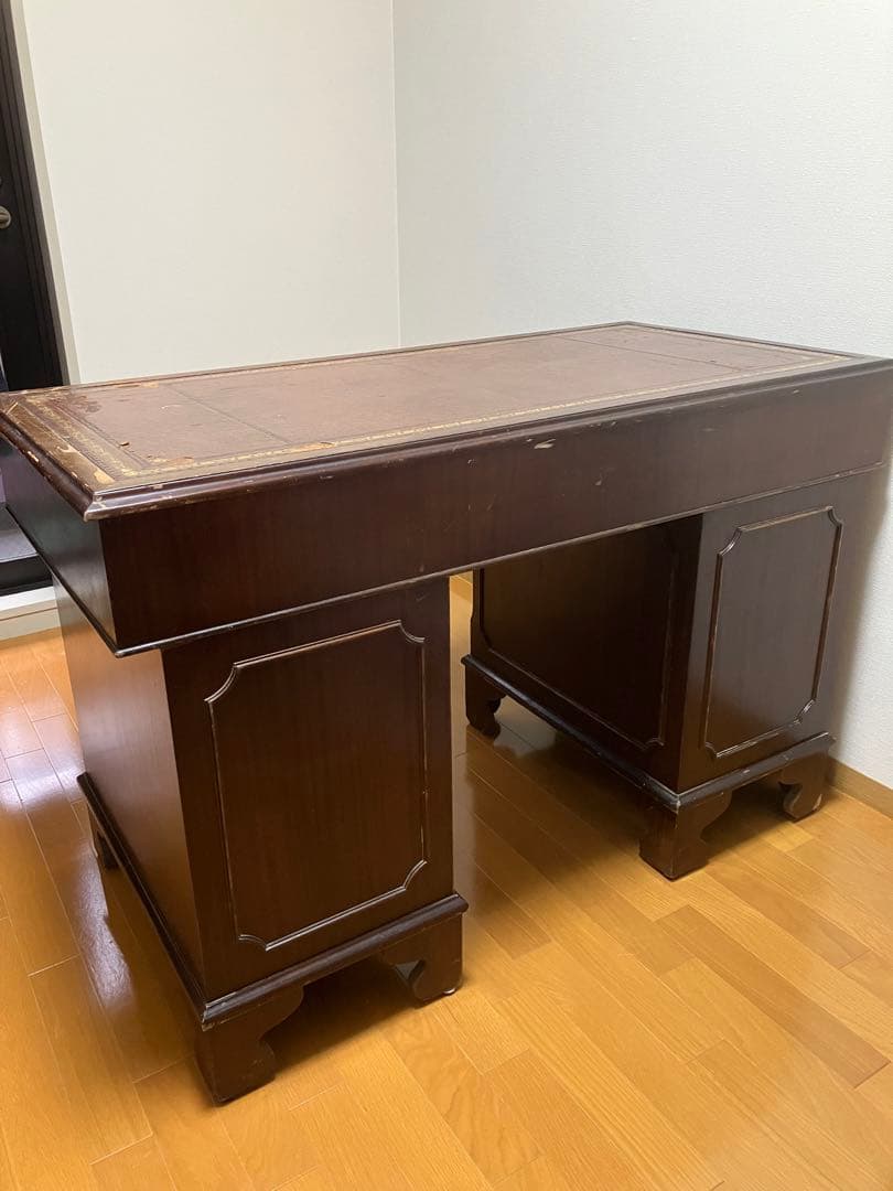 イギリス アンティーク 机 ディスク 直接受け取りのみ