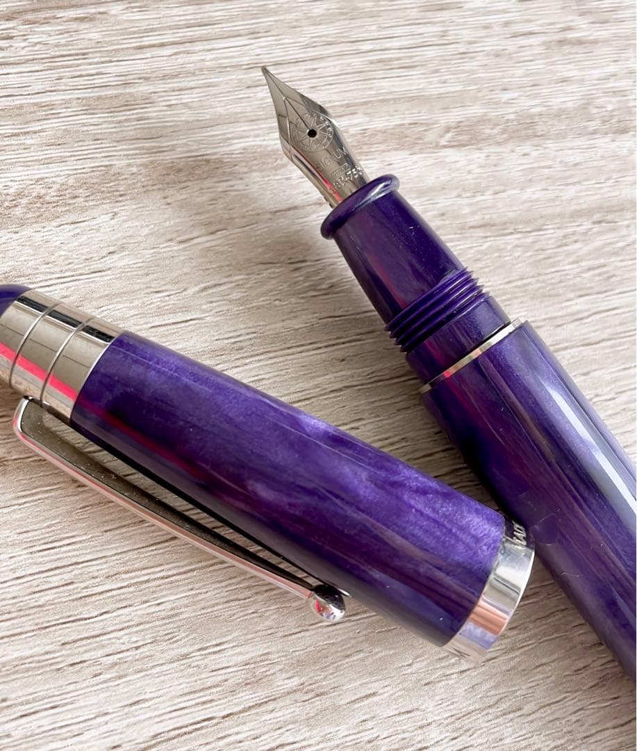 箱付き美品】シグナムノーバ万年筆パープル18K