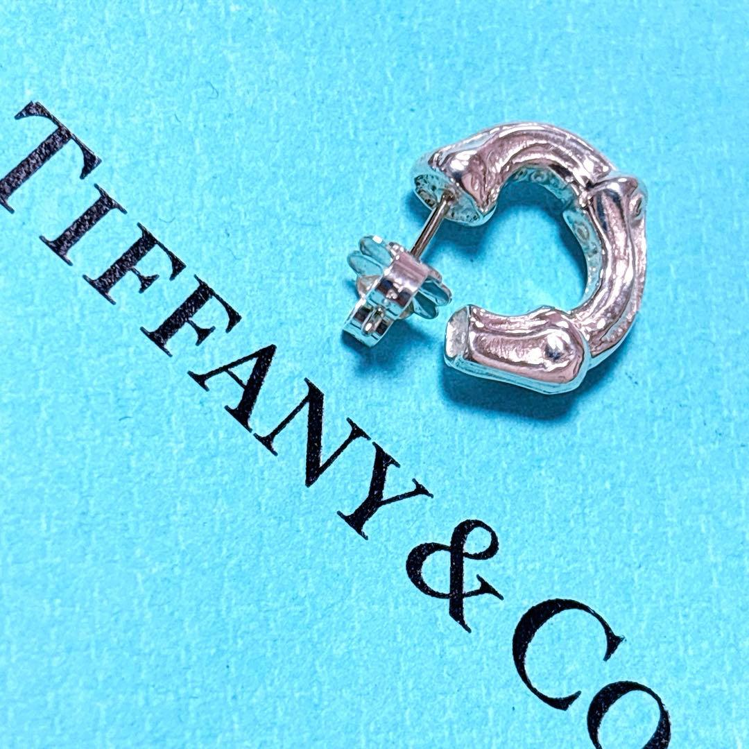 美品】Tiffanyティファニー 片耳 スモール バンブー ピアス SV925