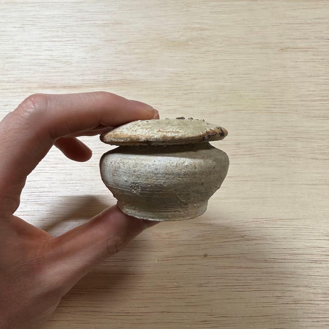 古瀬戸 小壷 蓋物 鎌倉時代 山茶碗 古美術 骨董 古常滑 古信楽
