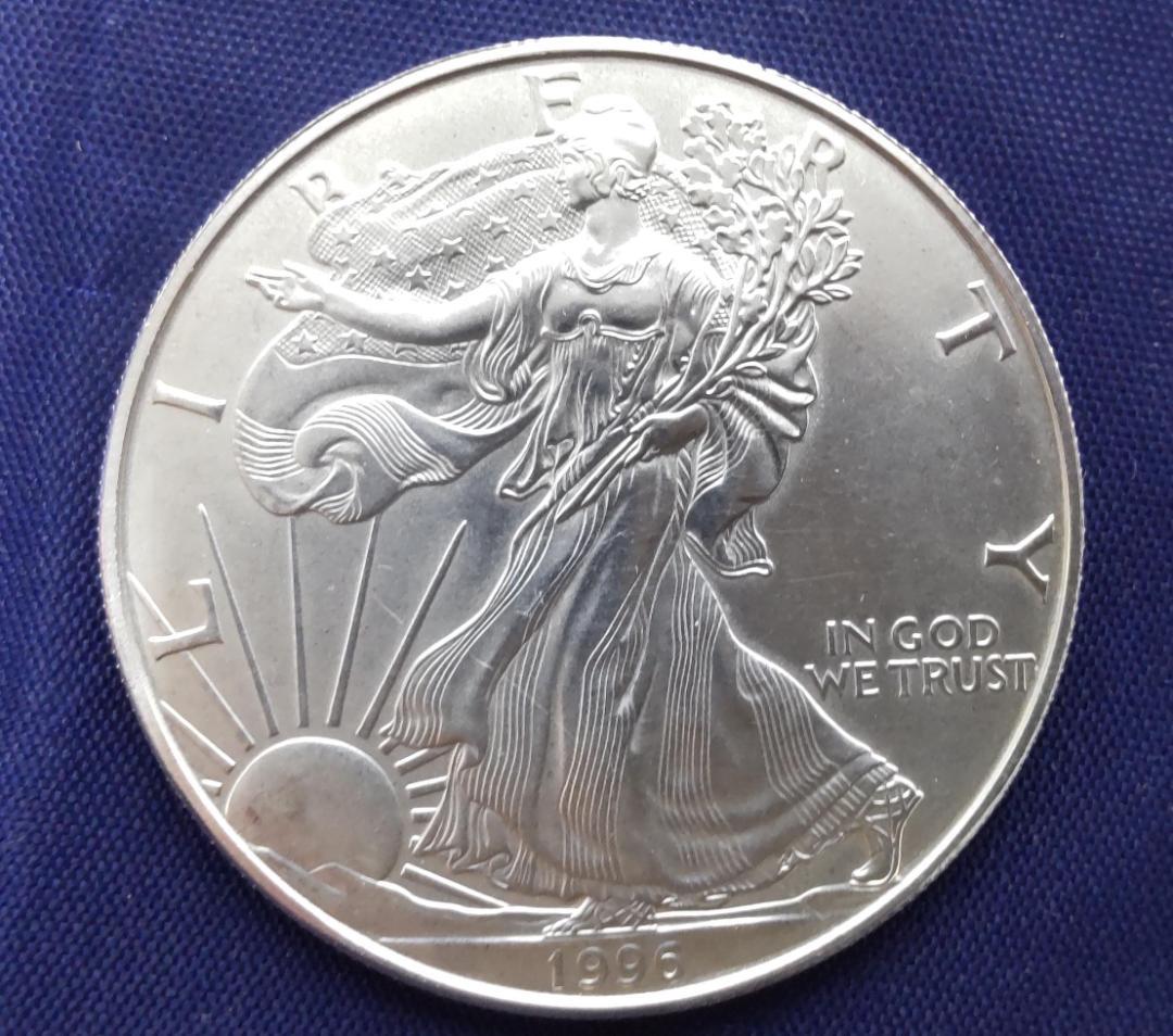 1996年 アメリカ イーグル銀貨 ウォーキングリバティ 1ドル 1オンス