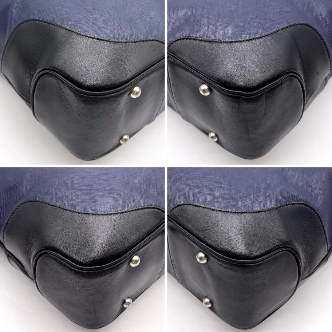 ペッレモルビダ　ビジネスバッグ　トートバッグ　キャピターノ　リモンタ　ネイビー