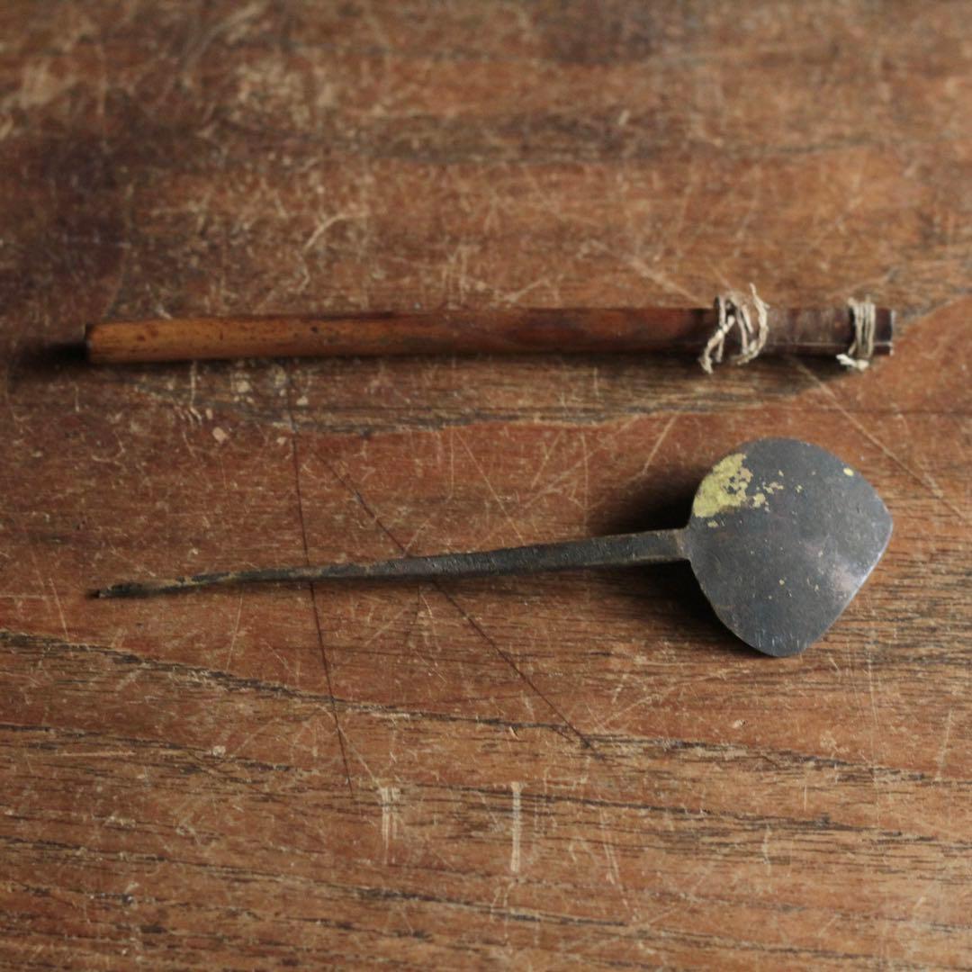 古い 薬匙 No.11 古道具 アンティーク 使えない スプーン