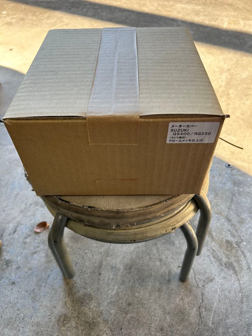 キジマ製GS400/RG250メッキメーターカバー 2個セット(^^) スズキ純正互換 メーターケースセット / スピードメーターカバー 新品