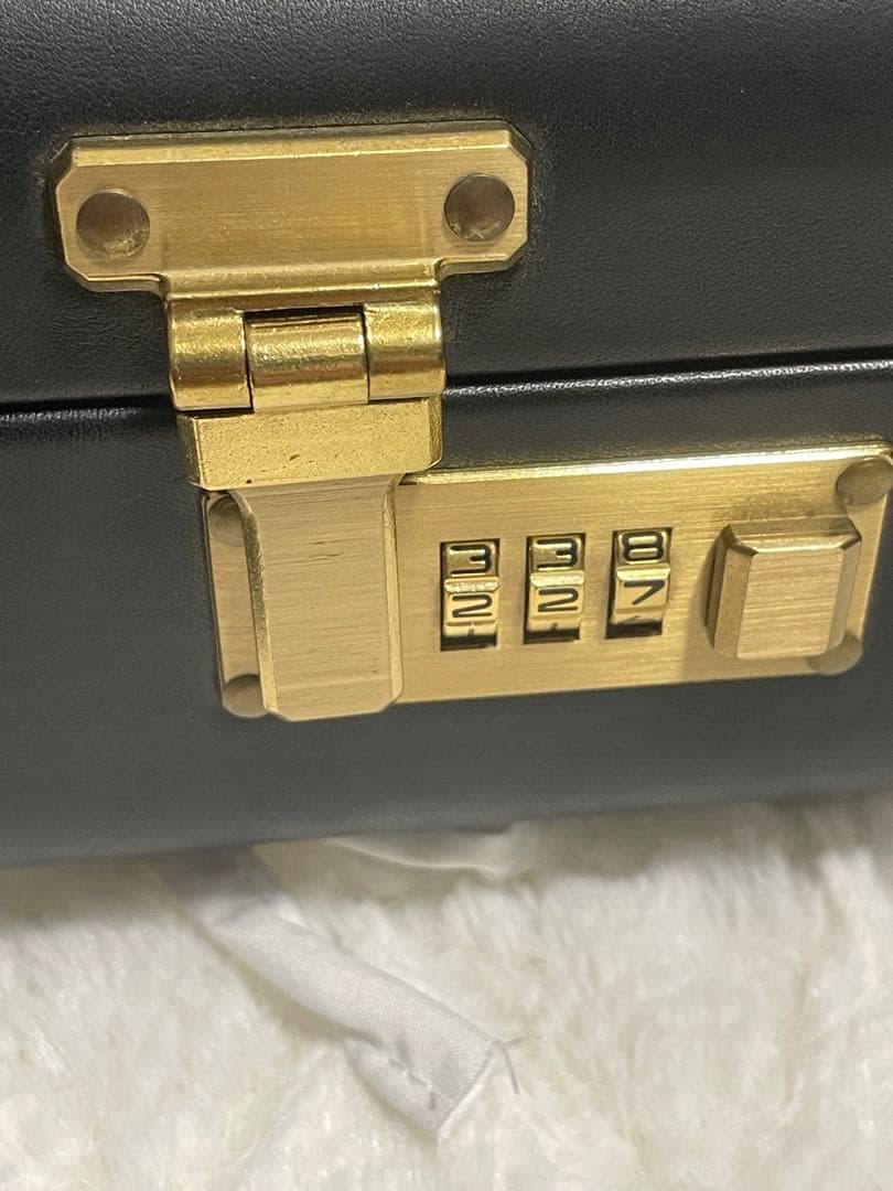 【激レア】COACH コーチ 黒 レザー アタッシュケース ダイヤルロック 鍵付
