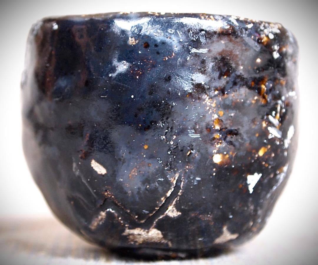 人気作家★水谷渉【師：中川自然坊＆鯉江良二】引き出し黒ぐい呑み