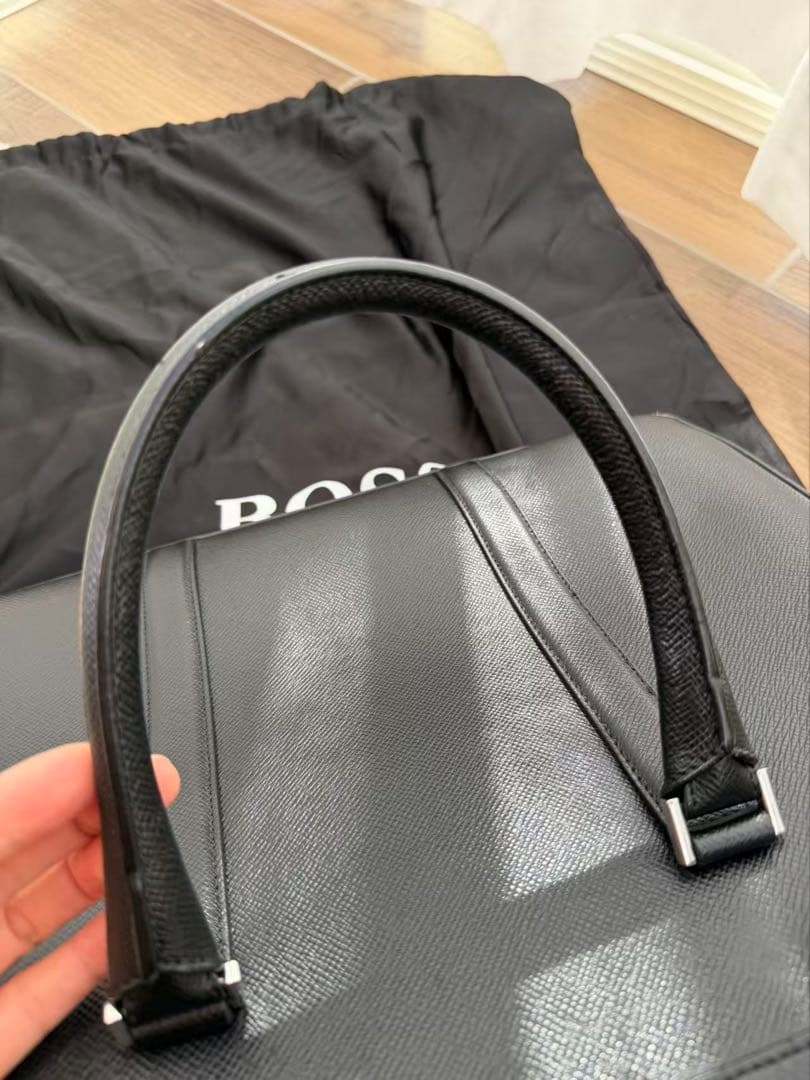 HUGO BOSS ブラック メンズビジネスバッグ