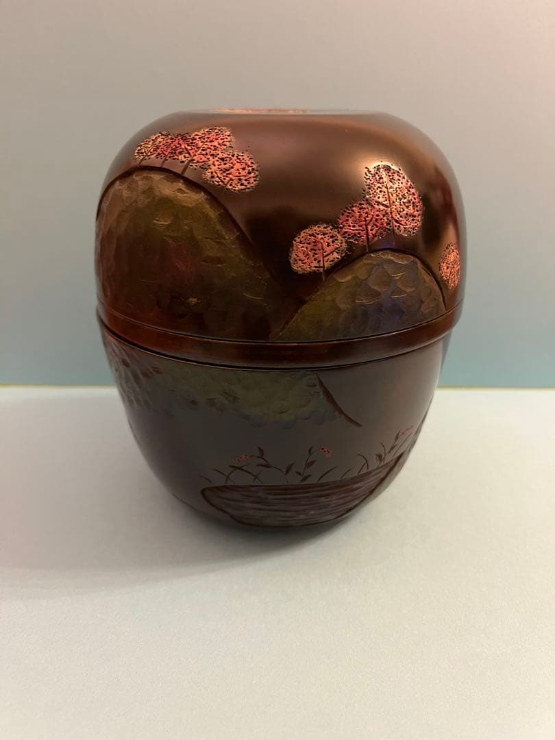 川添日記　散歩の友　お弁当　草木彫　漆