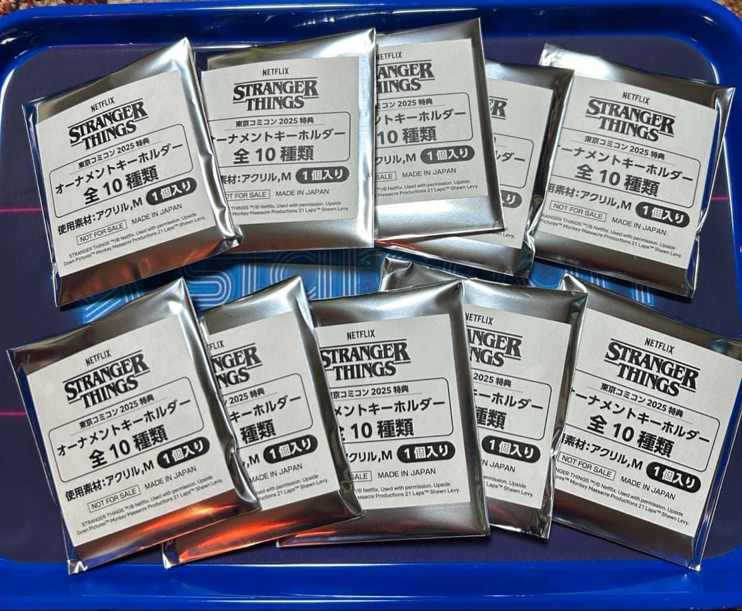 ストレンジャー・シングス　オーナメント風アクリルキーホルダー10個　コンプリート
