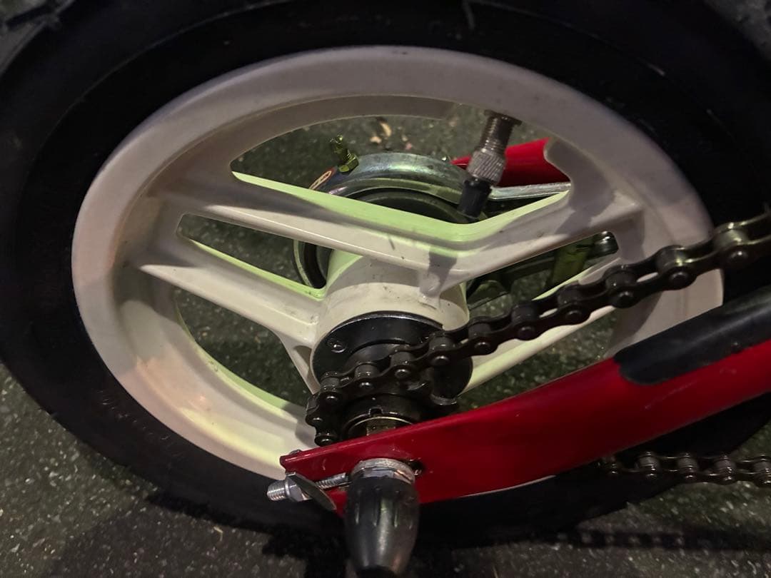 ブリヂストン トランジット コンパクト 折りたたみ自転車 赤 引き取り限定