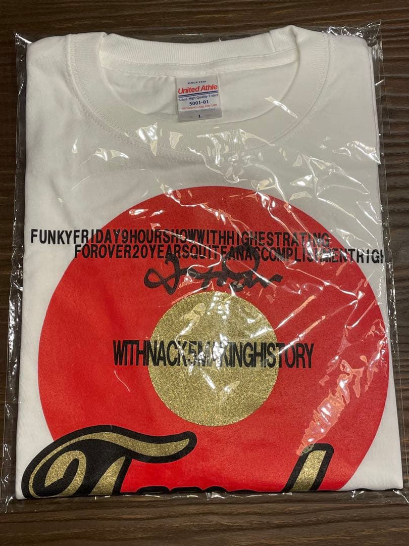 【小林克也サイン入り】FUNKY FRIDAY Tシャツ 小林克也サイン入り】FUNKY FRIDAY Tシャツ