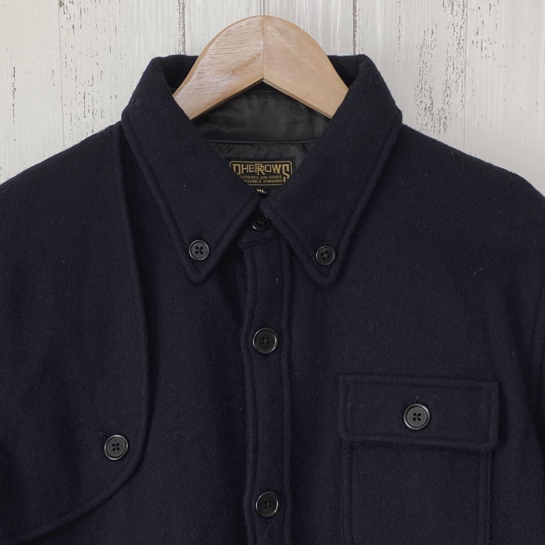 い*ん様 日本製　フェローズ ダークネイビー ウール シャツジャケット CPOジ