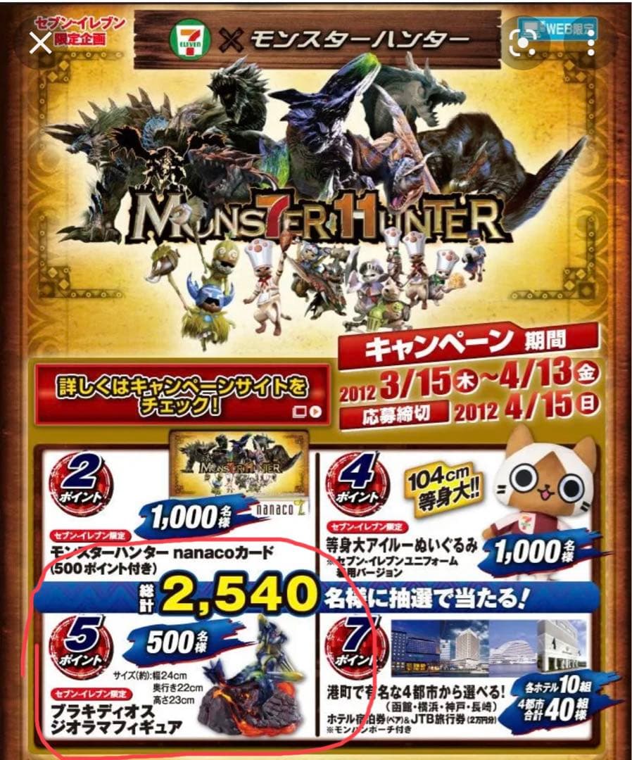 セブンイレブン 限定500個 ブラキディオス フィギュア 抽選 - メルカリ