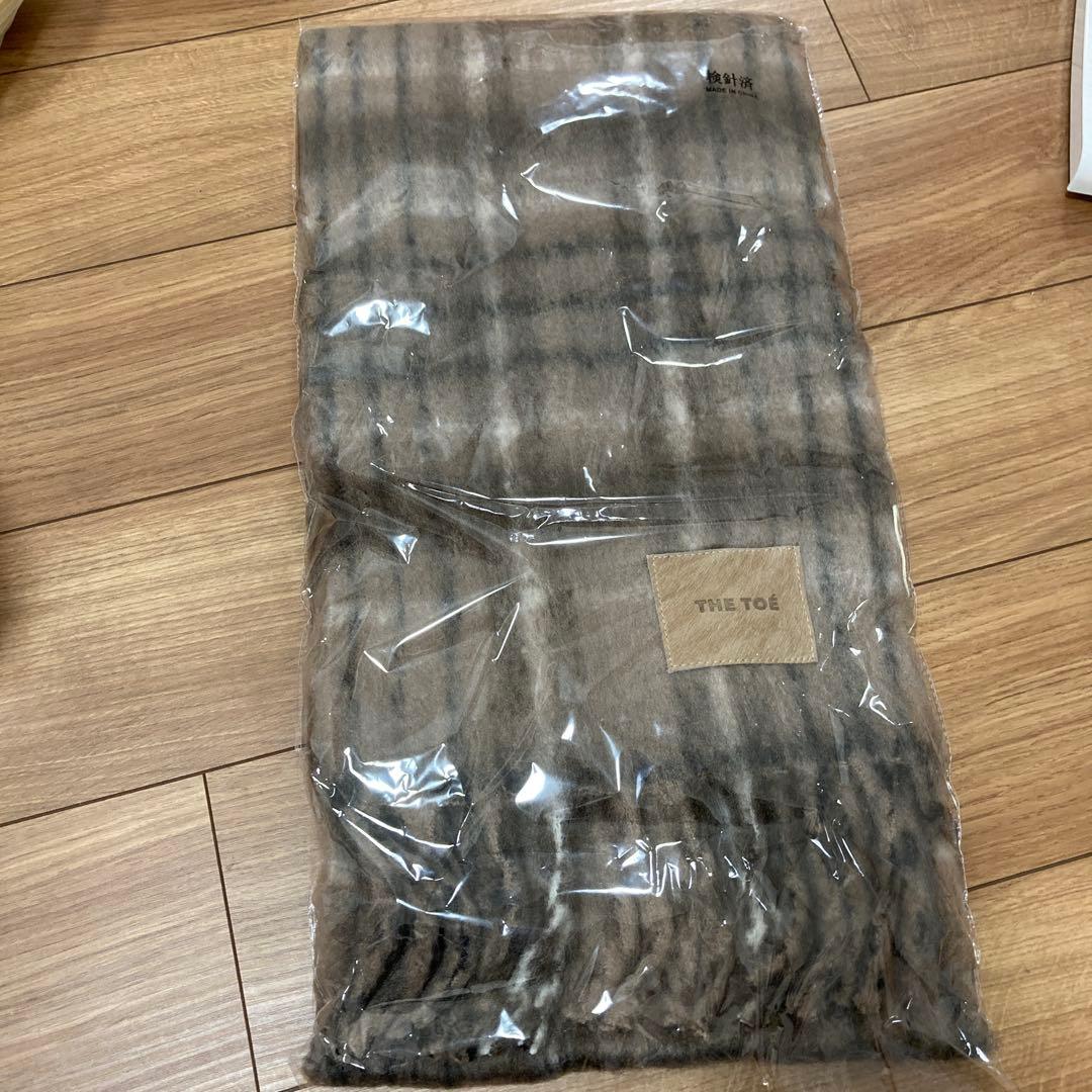 新品未使用】 thetoe マフラー ブラウン