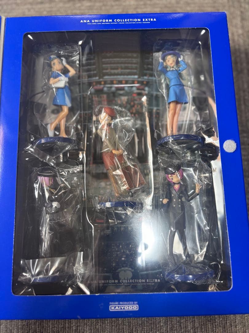 ANAユニフォームコレクションEXTRAフィギュア5体 Tシャツ セット 海洋堂