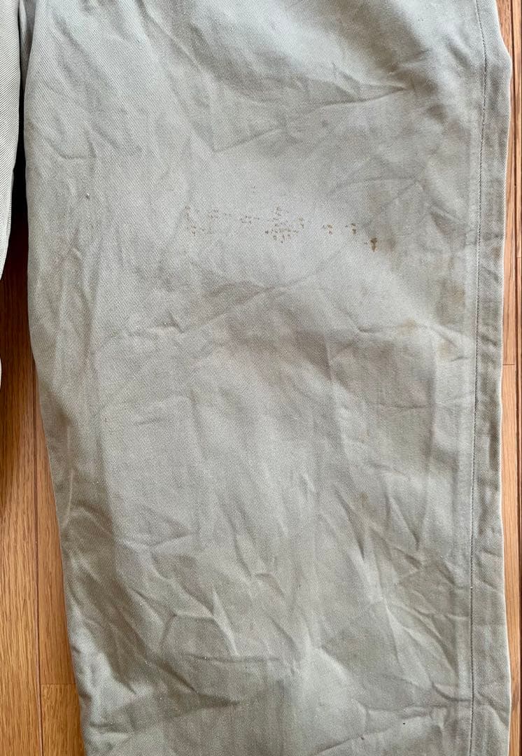 40's M43 カーキ U.S.ARMY 実物 チノパン M-1943 w33