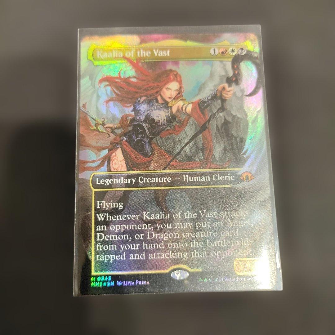 MTG　巨大なるカーリア　拡張Foil　Foil　ボーダーレス　英語 MTG 巨大なるカーリア 拡張Foil Foil ボーダーレス 英語