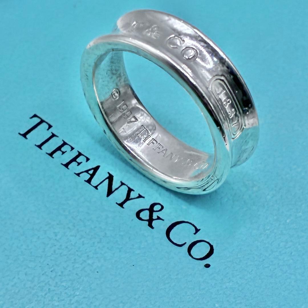 【大きいサイズ】ティファニー 20号 ナローリング シルバー 美品