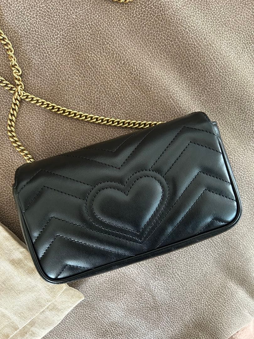 超美品　GUCCI マーモント スーパーミニバッグ すり替え防止対策済み