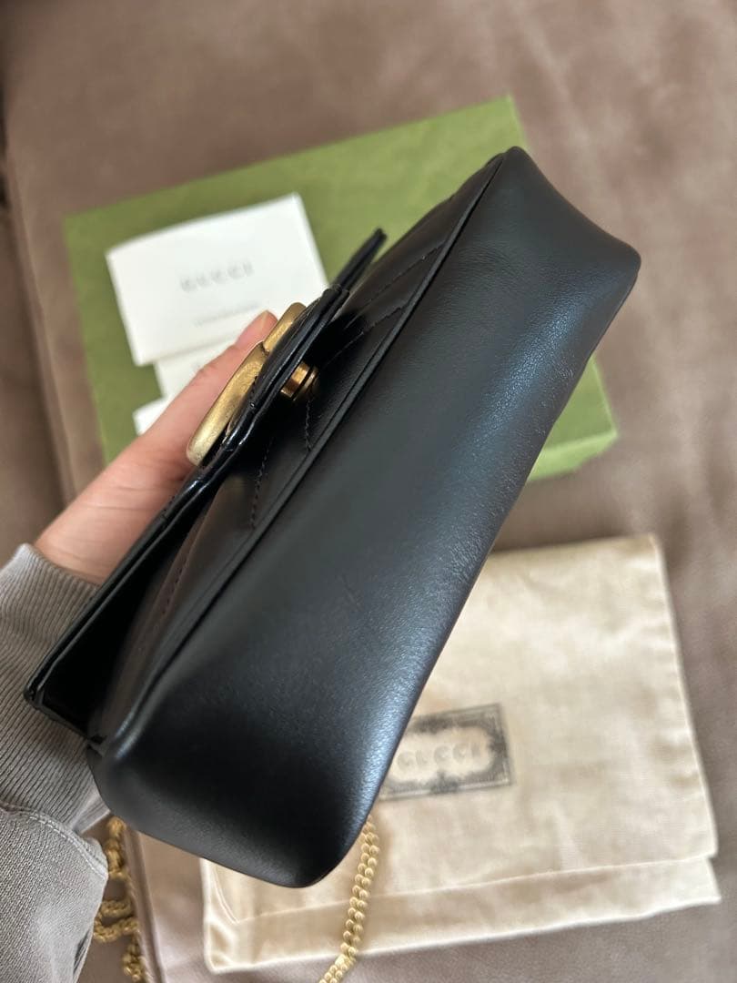 超美品　GUCCI マーモント スーパーミニバッグ すり替え防止対策済み