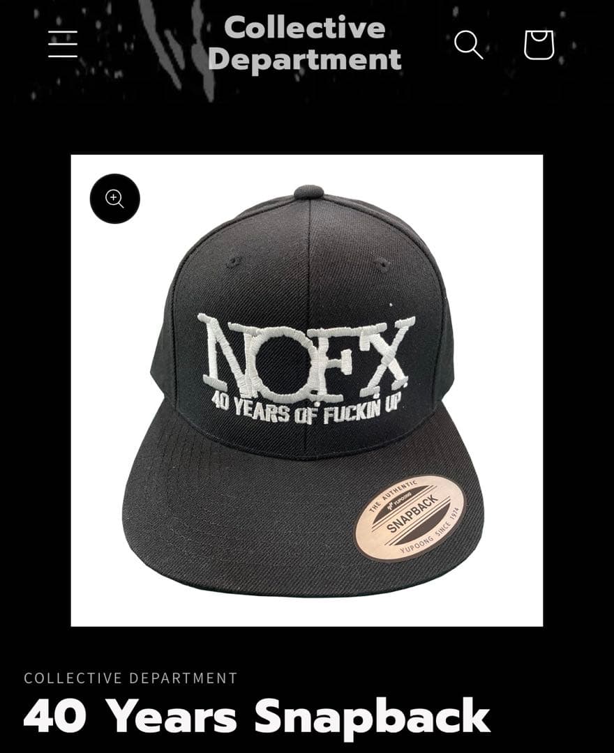 新品】NOFX 40 YEARS OF FUCKIN UP キャップ