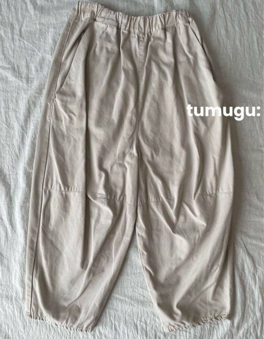 tumugu: パンツ　ブロークンツイルロングティンカーパンツ