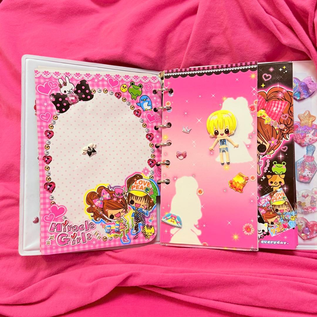 当時物】平成女児 レトロシール帳 A5（シール付き）⑮