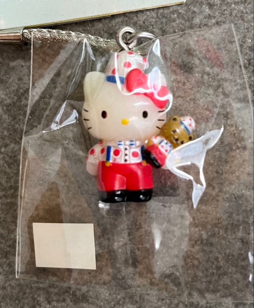 新品ハローキティ くいだおれキティストラップ　2000年　ご当地キティ　大阪限定