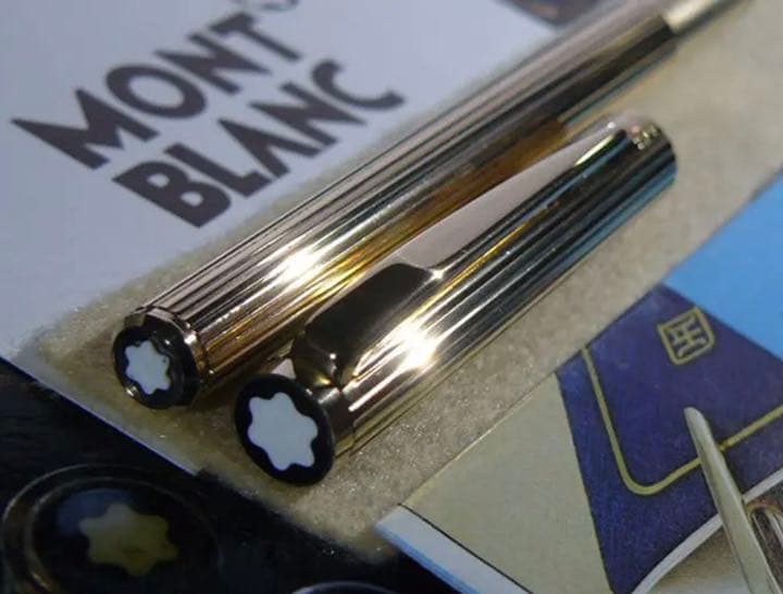 モンブラン☆金運を呼ぶ総金張り未使用に近い価値の高い逸品！ノブレス