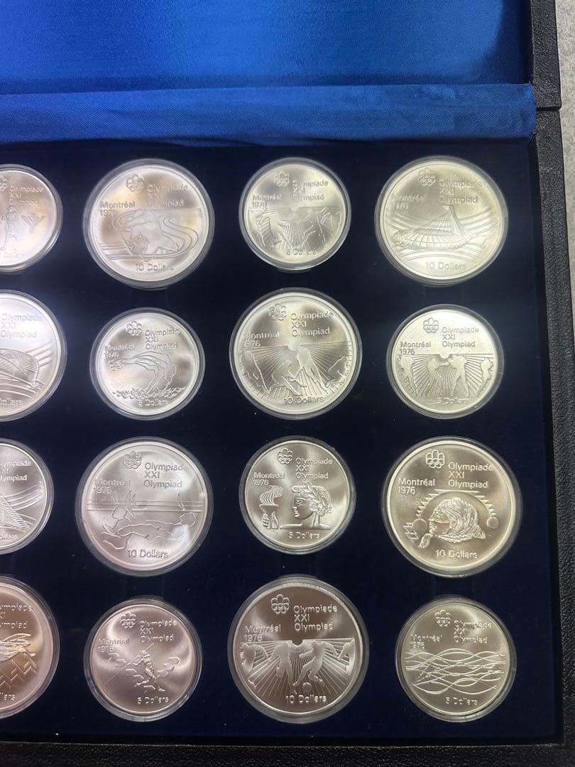 コ*ニ様 モントリオールオリンピック記念銀貨セット カナダ