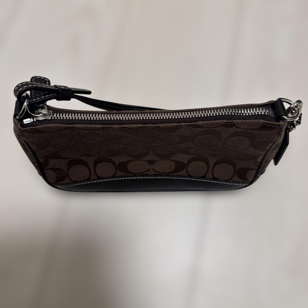 断*）様 コーチ アクセサリーポーチ ハンドバッグ シグネチャー キャンバス レ