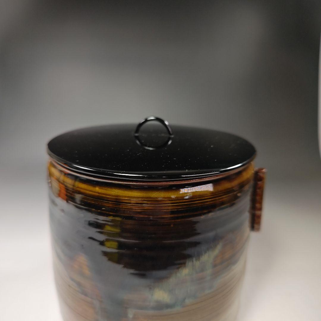 イ562 水指『亀井楽山造 鵬雲斎 極箱』『高取 管耳水指