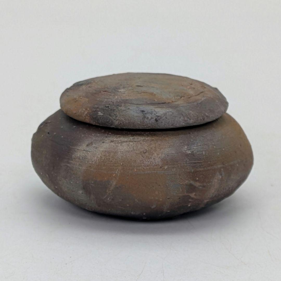 人間国宝 山本陶秀 備前焼 香合 共箱共布 抹茶道具 茶器 香道具 香盒