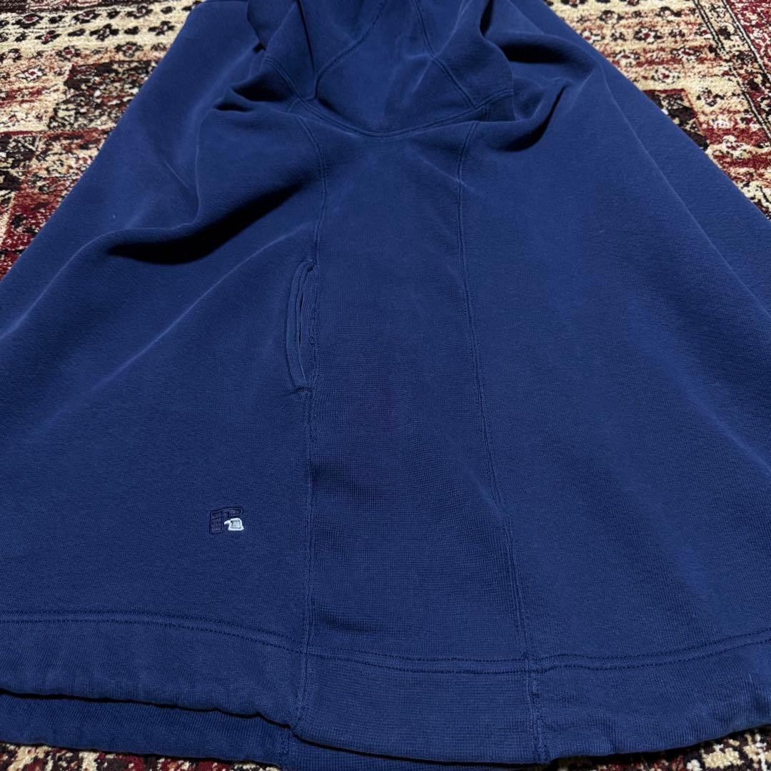 希少 90s russell athletic ラッセル フーディー XL 紺