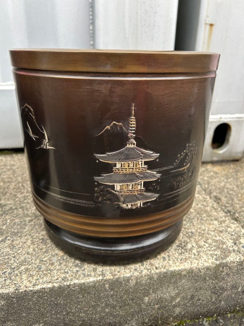 火鉢 手炙り 昭和レトロ 木製 角火鉢 手火鉢 囲炉裏 古民家 古道具