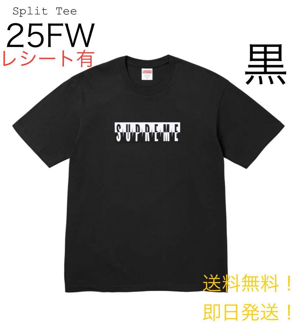 キムタク着用】supreme split tee Black L 木村拓哉