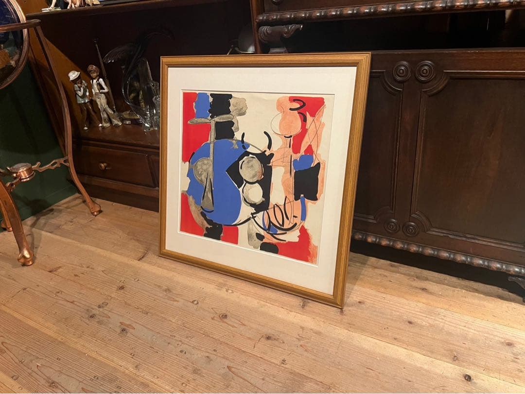 CLAUDE VENARD 額縁 花と静物のある部屋 インテリア アート