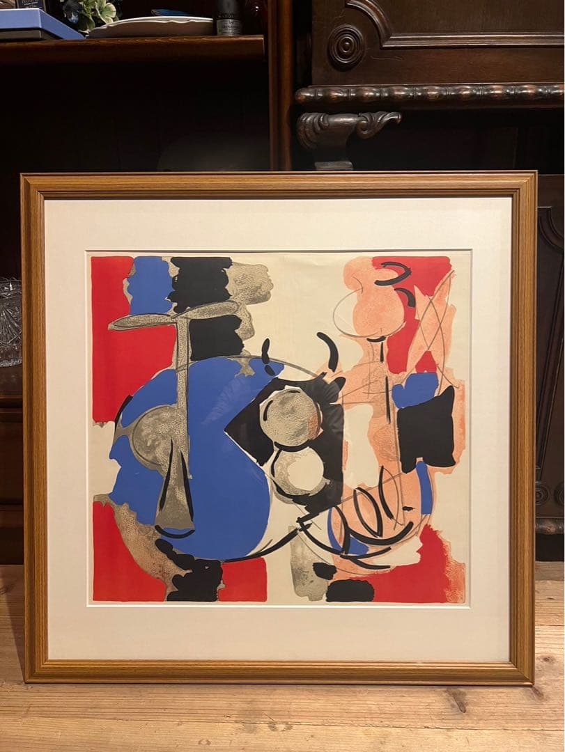 CLAUDE VENARD 額縁 花と静物のある部屋 インテリア アート