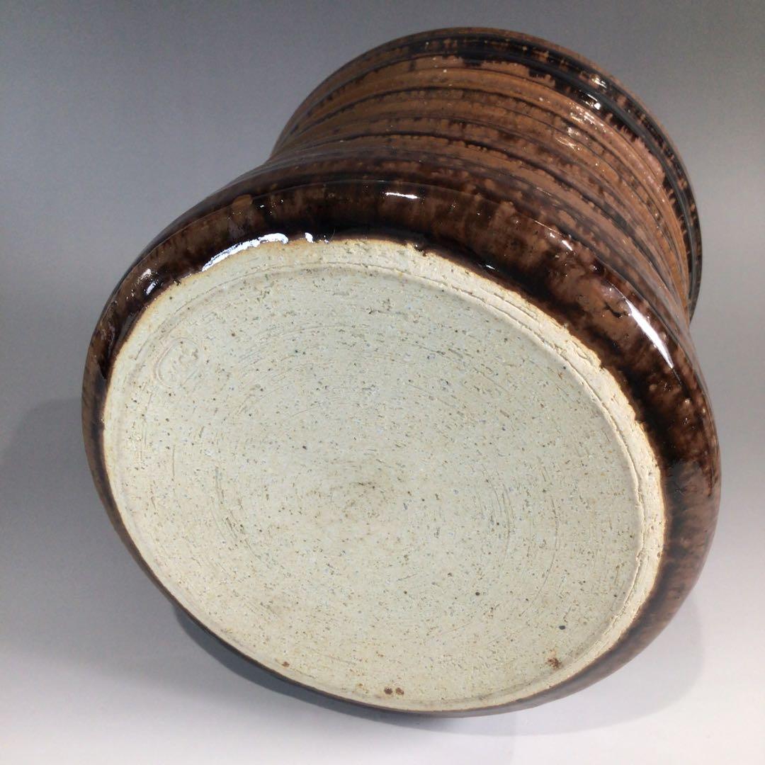 P417 水指 『膳所焼』『淡海ぜぜ 陽炎園造』『捻貫水指』 共