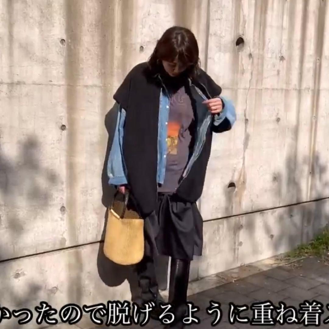 タグ付き新品☆ウィムガゼット ダブルサテンボリュームスカート 黒